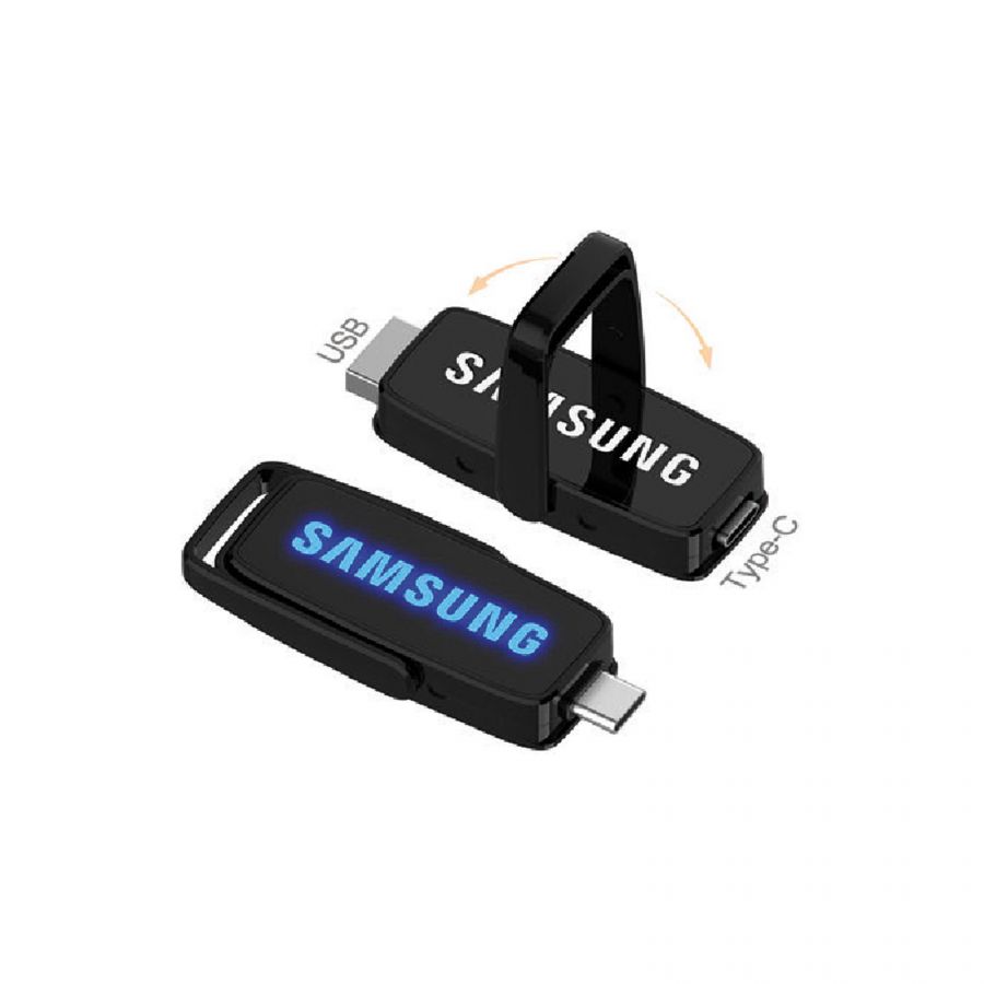 221501-32 AHLAT SİYAH 32 GB TYPE-C OTG IŞIKLI USB BELLEK