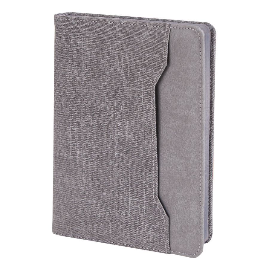 308122 KORU GRİ TARİHSİZ DEFTER (15X21 CM)