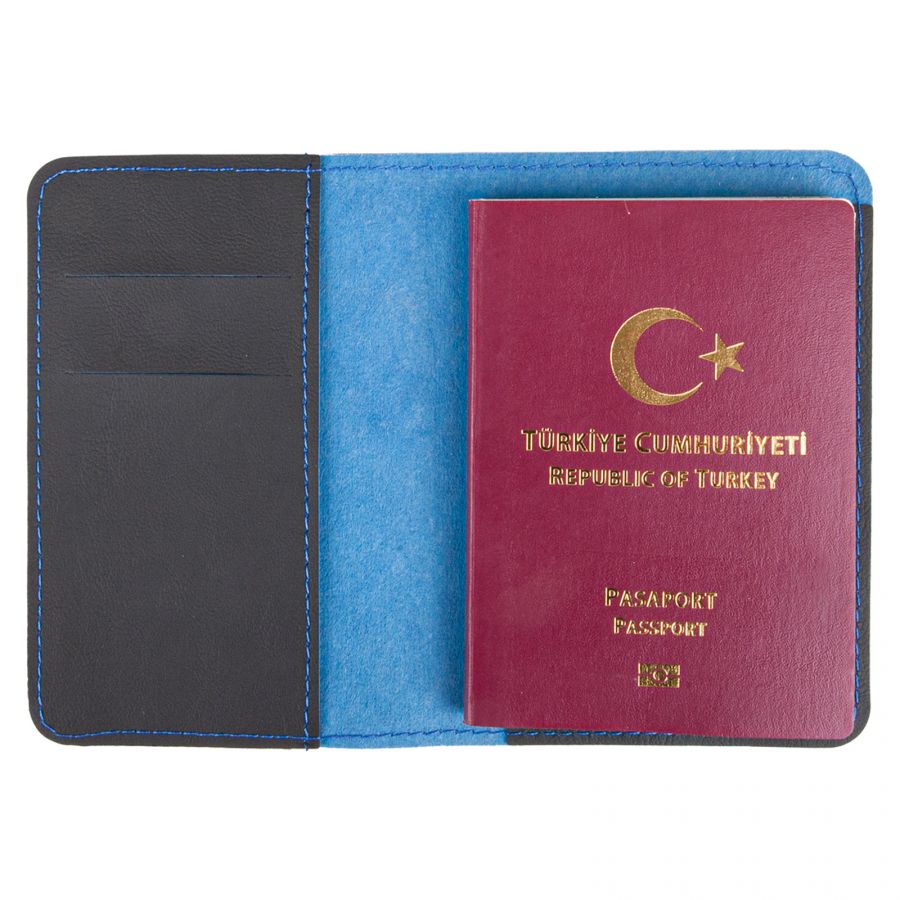 460105 PASAPORTLUK LACİVERT DERİ
