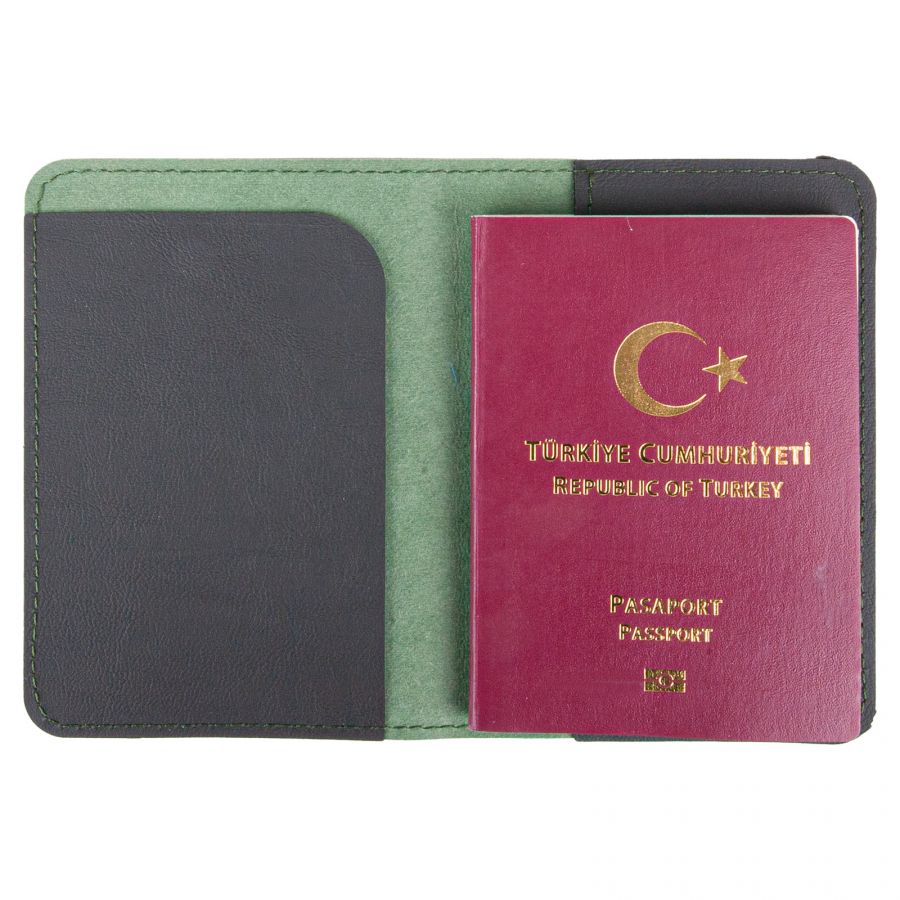 460110 PASAPORTLUK YEŞİL DERİ
