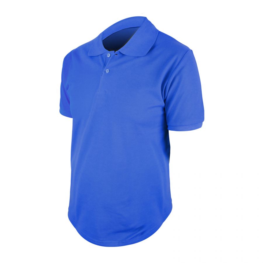 498526-L BEGONYA SAKS MAVİ L POLO YAKA TİŞÖRT