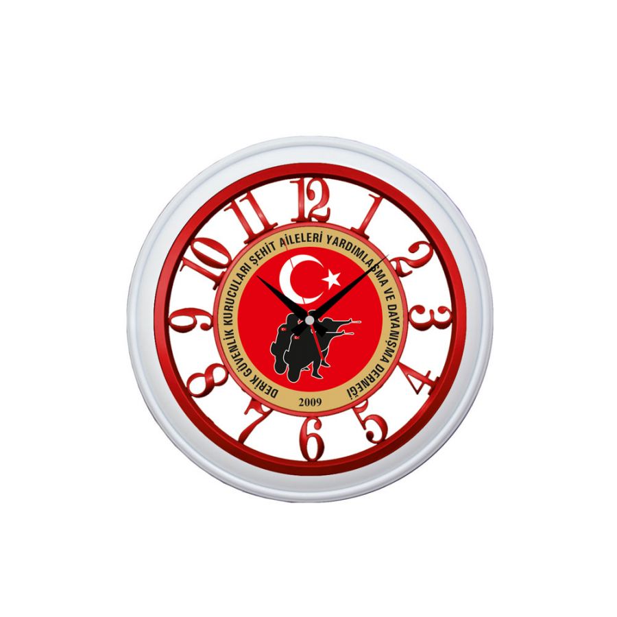 501704 ARİEL481 PLASTİK ÇERÇEVE DUVAR SAATİ (400 MM)