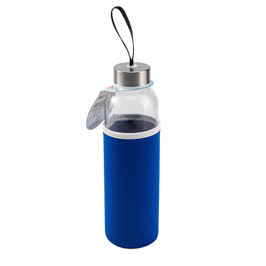 796305 LADOGA LACİVERT 550 ML CAM MATARA